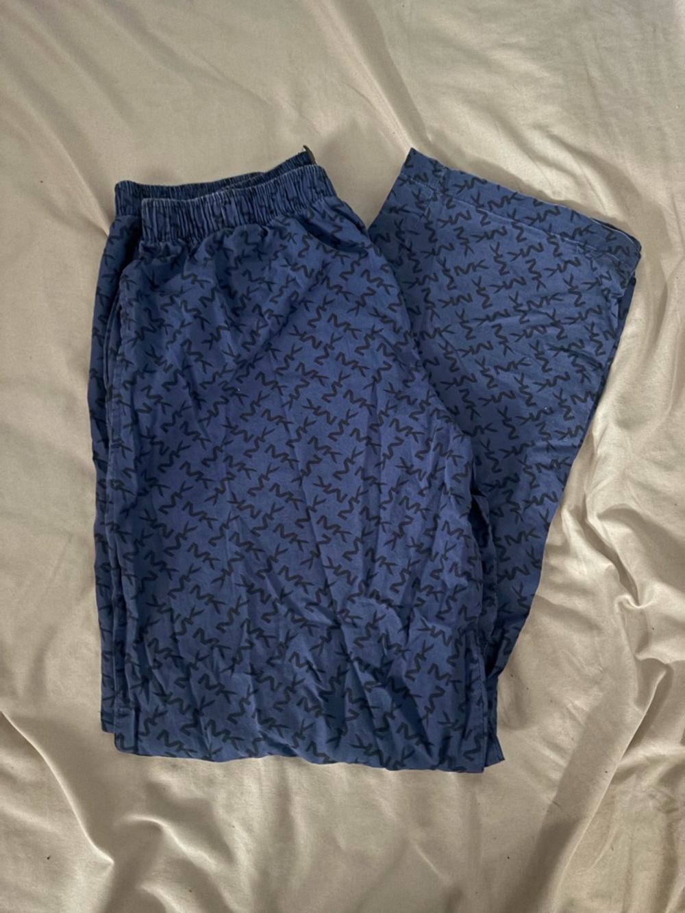 Blue Printed MK Lounge Pants